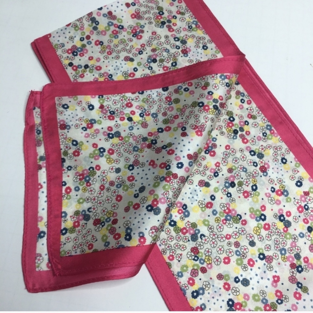 NWT Silky Foral Head Neck Bag Scarf appx 47inx6in - Picture 10 of 11